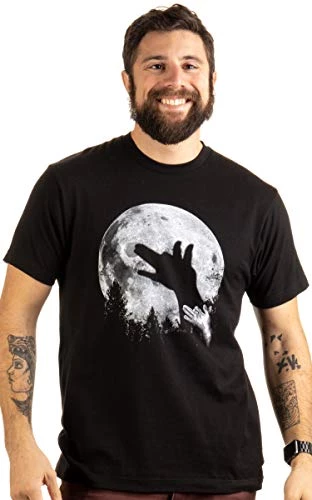 Wolf Shadow Puppet | Unique Moon Outdoor Hike Camp Funny Fun Men Women T-Shirt 5 Wolf Shadow Puppet | Unique Moon Outdoor Hike Camp Funny Fun Men Women T-Shirt - Image 3
