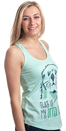 This Is My Otter Tank | Cute Otter Lover Top, Women's Racerback Workout Tank 4 This Is My Otter Tank | Cute Otter Lover Top, Women's Racerback Workout Tank - Image 2