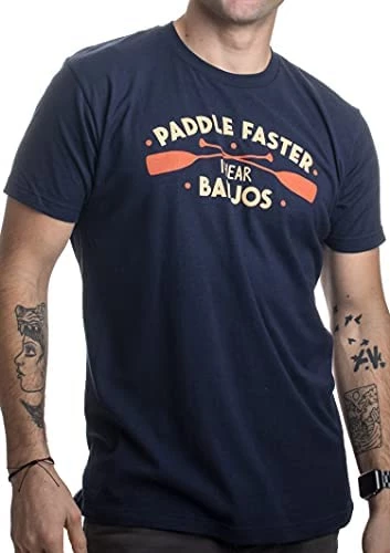 Paddle Faster, I Hear Banjos | Funny Camping, River Rafting Canoe Kayak T-Shirt 7 Paddle Faster, I Hear Banjos | Funny Camping, River Rafting Canoe Kayak T-Shirt - Image 5