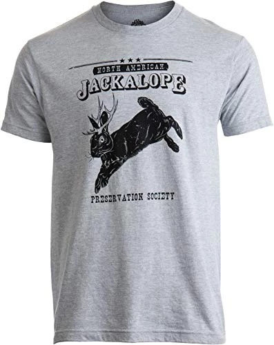North American Jackalope Preservation Society | Funny Folklore Men Women T-Shirt-(Adult,L) 3 North American Jackalope Preservation Society | Funny Folklore Men Women T-Shirt-(Adult,L)