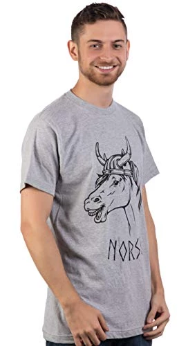 Norse | Norwegian Scaninavian Horse Pun Dad Joke Viking Norway Men Women T-Shirt-(Adult,XL) 3 Norse | Norwegian Scaninavian Horse Pun Dad Joke Viking Norway Men Women T-Shirt-(Adult,XL)