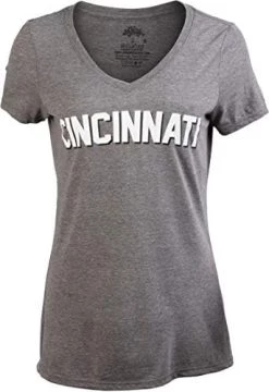 Cincinnati | Classic Retro Black Red Blue Grey Ohio City Pride Newport Fan Women's V-Neck T-Shirt Top T-Shirt 18 Cincinnati | Classic Retro Black Red Blue Grey Ohio City Pride Newport Fan Women's V-Neck T-Shirt Top T-Shirt -T-Shirt Store 41CVvBxOm1L. AC