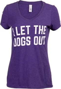 I Let The Dogs Out | Funny Dog Walker Joke Pet Owner Humor Women's V-Neck T-Shirt Top 17 I Let The Dogs Out | Funny Dog Walker Joke Pet Owner Humor Women's V-Neck T-Shirt Top -T-Shirt Store 41CqXII12ZL. AC
