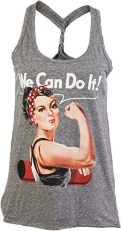 Rosie The Yogi | Cute, Funny Riveter Yoga Mat Fun Workout Racerback Tank Top For Women