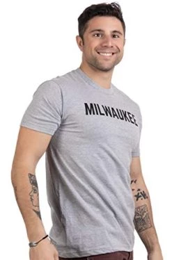 Milwaukee | Classic Retro City Grey Wisconsin Beer Brew Pride Men Women T-Shirt -T-Shirt Store 41DFuw6snHL