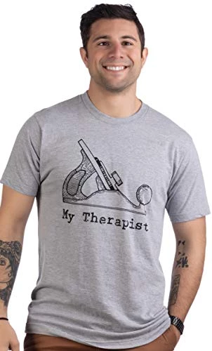 My Therapist (Wood Planer) | Funny Woodworking Working Sawdust Carpenter T-Shirt 4 My Therapist (Wood Planer) | Funny Woodworking Working Sawdust Carpenter T-Shirt - Image 2