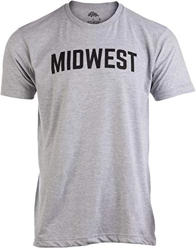 Midwest | Classic Retro City Grey Midwestern America Vintage Men Women T-Shirt-(Adult,3XL) 3 Midwest | Classic Retro City Grey Midwestern America Vintage Men Women T-Shirt-(Adult,3XL)