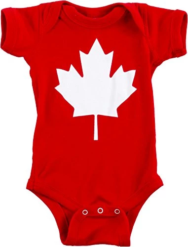 Ann Arbor T-shirt Co. Baby Maple Leaf Jumpsuit | Cute Canadian Infant, Canada Pride One Piece Romper 4 Ann Arbor T-shirt Co. Baby Maple Leaf Jumpsuit | Cute Canadian Infant, Canada Pride One Piece Romper - Image 3