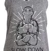 Slow Down Yoga Turtle | Cute Funny Namaste Mindful Workout Racerback Tank Top For Women -T-Shirt Store 41E9MezCWSL