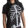 Skeleton Rib Cage | Jumbo Print Novelty Halloween Costume Ladies' T-Shirt -T-Shirt Store 41FI8tGK5sL 1
