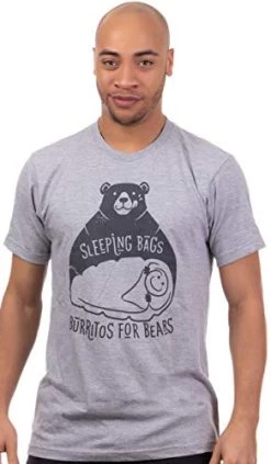 Sleeping Bags Are Burritos For Bears | Funny Hiking Hiker Camping Camper Outdoors Men Women Graphic Shirt -T-Shirt Store 41FM2nYPuYL