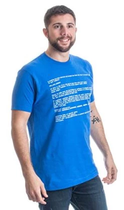 Blue Screen Of Death | Geeky Windows Error, Funny Computer Nerd Unisex T-Shirt -T-Shirt Store 41FeTXLvwBL