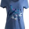 Dragonflies | Dragonfly Nature Art Insect Bug V-Neck T-Shirt For Women -T-Shirt Store 41G0j72r7SL