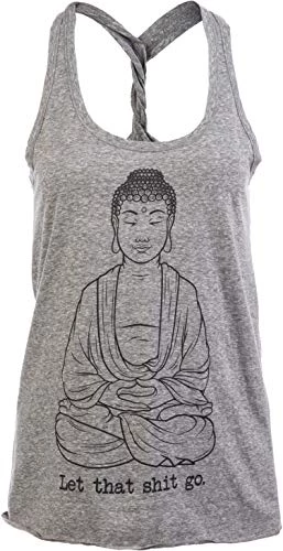 Let That Sh*t Go | Funny Zen Buddha Yoga Mindfulness Peace Hippy Women T-Shirt 3 Let That Sh*t Go | Funny Zen Buddha Yoga Mindfulness Peace Hippy Women T-Shirt