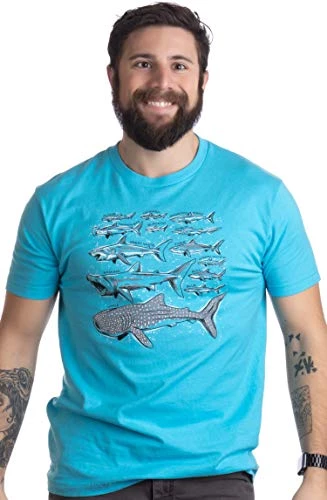 Shark Species | Ocean Week Fan Theme Birthday Party Dad Mom Men Women T-Shirt 4 Shark Species | Ocean Week Fan Theme Birthday Party Dad Mom Men Women T-Shirt - Image 2