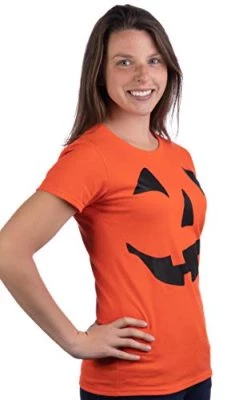 Jack O' Lantern Pumpkin Women's T-Shirt/Easy Halloween Costume Fun Tee -T-Shirt Store 41HSrK7lFHL
