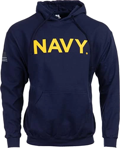 Ann Arbor T-shirt Co. NAVY PT Style Hoodie | U.S. Military Naval Sailor Training Infantry Workout Fleece Hoody Sweatshirt 4 Ann Arbor T-shirt Co. NAVY PT Style Hoodie | U.S. Military Naval Sailor Training Infantry Workout Fleece Hoody Sweatshirt - Image 2