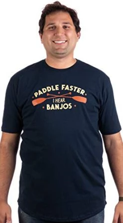 Tall Tee: Paddle Faster, I Hear Banjos | Funny Camping, River Rafting Canoe Kayak T-shirt 9 Tall Tee: Paddle Faster, I Hear Banjos | Funny Camping, River Rafting Canoe Kayak T-shirt -T-Shirt Store 41ISJg095FL 1