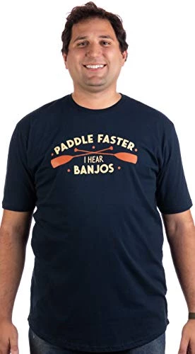 Tall Tee: Paddle Faster, I Hear Banjos | Funny Camping, River Rafting Canoe Kayak T-shirt 5 Tall Tee: Paddle Faster, I Hear Banjos | Funny Camping, River Rafting Canoe Kayak T-shirt - Image 3