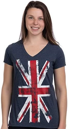 Union Jack Flag | UK United Kingdom Great Britain British Women Girl T-Shirt Top 8 Union Jack Flag | UK United Kingdom Great Britain British Women Girl T-Shirt Top - Image 6