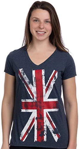 Union Jack Flag | UK United Kingdom Great Britain British Women Girl T-Shirt Top 3 Union Jack Flag | UK United Kingdom Great Britain British Women Girl T-Shirt Top