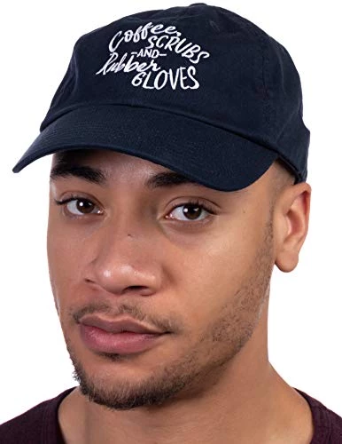 Coffee, Scrubs, Rubber Gloves | Funny Doctor Nurse Cute Baseball Dad Nursing Hat 6 Coffee, Scrubs, Rubber Gloves | Funny Doctor Nurse Cute Baseball Dad Nursing Hat - Image 4