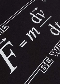 Tall Tee: May The (F=m*dv/dt) Be With You | Funny Physics Science Nerd Joke Men T-Shirt-(Tall,XL) Black -T-Shirt Store 41IyKNZV8VL 1