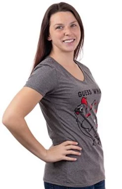 Guess What? Chicken Butt! | Funny Silly Sarcasm Joke Saying Sarcastic Humor Women T-Shirt Top-(Vneck,3XL) 9 Guess What? Chicken Butt! | Funny Silly Sarcasm Joke Saying Sarcastic Humor Women T-Shirt Top-(Vneck,3XL) -T-Shirt Store 41IzGVH8cAL