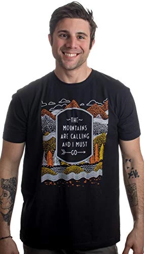 The Mountains Are Calling, & I Must Go | Outdoor Nature Hiking Men Women T-Shirt 4 The Mountains Are Calling, & I Must Go | Outdoor Nature Hiking Men Women T-Shirt - Image 2