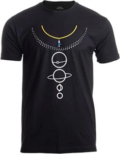 Minimalist Solar System | Cool Artistic Astronomy Planet NASA Nerd Space T-Shirt