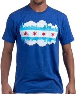 Chicago City Flag Skyline | Vintage Retro-Feel Triblend T-Shirt For Men Or Women 15 Chicago City Flag Skyline | Vintage Retro-Feel Triblend T-Shirt For Men Or Women -T-Shirt Store 41JbnLuRBQL. AC