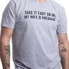 Take It Easy On Me, My Wife Is Pregnant | Funny New Dad Be Nice Father's T-Shirt 2 Take It Easy On Me, My Wife Is Pregnant | Funny New Dad Be Nice Father's T-Shirt -T-Shirt Store 41JjlkeBsyL