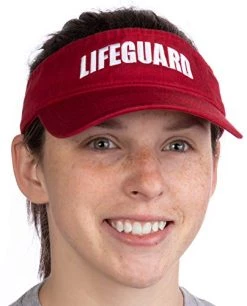Ann Arbor T-shirt Co. Lifeguard Visor | Professional Guard Hat Red Sun Cap Men Women Costume Uniform 10 Ann Arbor T-shirt Co. Lifeguard Visor | Professional Guard Hat Red Sun Cap Men Women Costume Uniform -T-Shirt Store 41KC8tQoyIL
