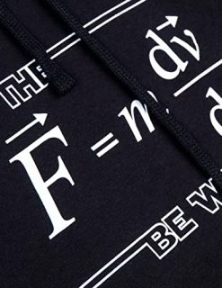 Ann Arbor T-shirt Co. May The (F=m*dv/dt) Be With You | Funny Physics Science Nerd Hooded Sweatshirt Hoody - (Hoodie,XL) -T-Shirt Store 41L59llz6DL 1