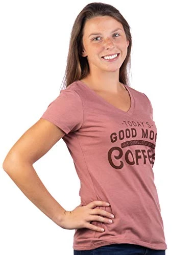 Today's Good Mood Is Sponsored By Coffee | Funny Cute Sarcastic Sassy Saying Women's V-Neck T-Shirt 5 Today's Good Mood Is Sponsored By Coffee | Funny Cute Sarcastic Sassy Saying Women's V-Neck T-Shirt - Image 3