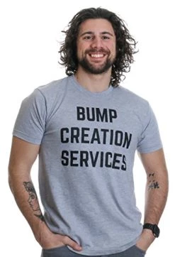 Bump Creation Services | Proud New Father, Man Behind The Pregnancy Dad T-shirt-3XL Sport Grey