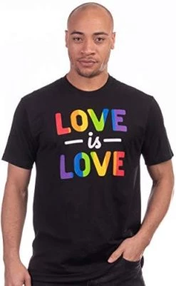 Love Is Love | Lesbian Gay Bisexual Transgender Ally Progressive LGBTQ Unisex Women Men T-Shirt -T-Shirt Store 41LggCJEkLL. AC