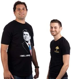 Tall Tee: I Smell Hippies | Funny Conservative Merica USA T-Shirt-(Tall,L) Black -T-Shirt Store 41McdjokyuL