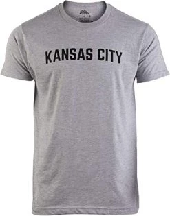 Kansas City | Classic Retro City Grey Style Missouri MO KS River Men Women T-Shirt