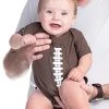Ann Arbor T-shirt Co. Baby Football | Funny Infant Newborn 6M 12M One Piece Romper Sports Joke Humor -T-Shirt Store 41NFHshSgZL