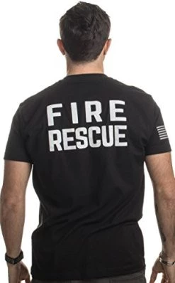 Fire & Rescue Maltese Cross | Firefighter Fire Courage Honor Men Women T-Shirt