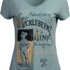 Adventures Of Huckleberry Finn | Vintage Mark Twain Book Cover Reader Reading Women's V-Neck Club T-Shirt -(Vneck,M) Heather Sage 1 Adventures Of Huckleberry Finn | Vintage Mark Twain Book Cover Reader Reading Women's V-Neck Club T-Shirt -(Vneck,M) Heather Sage -T-Shirt Store 41OXAjbeP0L