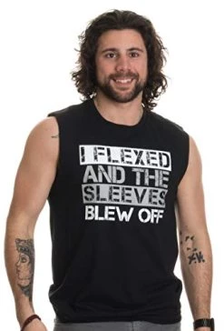 Flexed & The Sleeves Blew Off | Funny Weight Lifting, Body Builder Fell Tank Top -T-Shirt Store 41OvmWPajQL 1