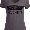 Mom's Favorite | Funny Daughter Sister Sibling Joke Mother's Day Holiday Family Humor V-Neck T-Shirt For Women 2 Mom's Favorite | Funny Daughter Sister Sibling Joke Mother's Day Holiday Family Humor V-Neck T-Shirt For Women -T-Shirt Store 41PY9zs4PgL
