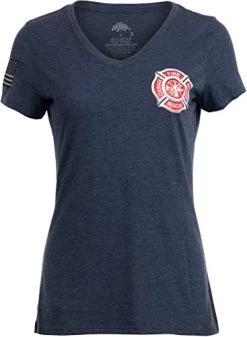 Firefighter Maltese Cross | Fire Fighter Rescue Courage Honor Women Top T-Shirt