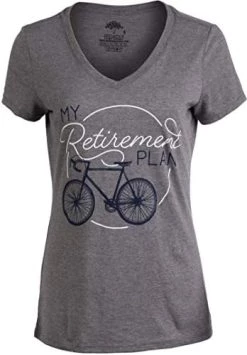 My Retirement Plan (Bicycle) | Funny Cycling Bike Joke V-Neck T-Shirt For Women -T-Shirt Store 41QIX7Z4cKL. AC