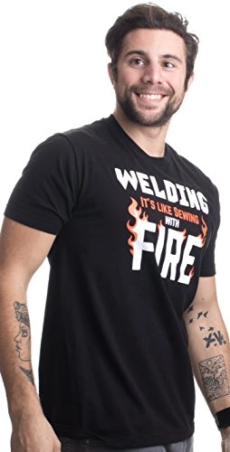 Welding: It's Like Sewing With Fire | Funny Welder, Repairman Unisex T-Shirt 6 Welding: It's Like Sewing With Fire | Funny Welder, Repairman Unisex T-Shirt - Image 4