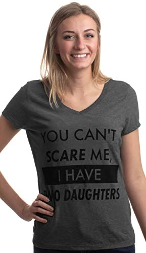 You Can't Scare Me, I Have Children | Funny Mom Mommy Mama Cute Joke Women V-Neck T-Shirt 5 You Can't Scare Me, I Have Children | Funny Mom Mommy Mama Cute Joke Women V-Neck T-Shirt - Image 3