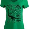 Dinosaur Species | Dino Mom Birthday Party Costume Top V-Neck T-Shirt For Women 2 Dinosaur Species | Dino Mom Birthday Party Costume Top V-Neck T-Shirt For Women -T-Shirt Store 41SJmWBsjBL