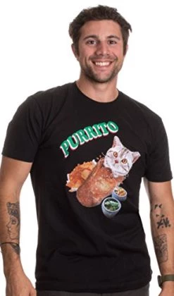 Purrito | Cat In A Burrito Funny Mexican Food Kitty Salsa Guac Kitten T-Shirt